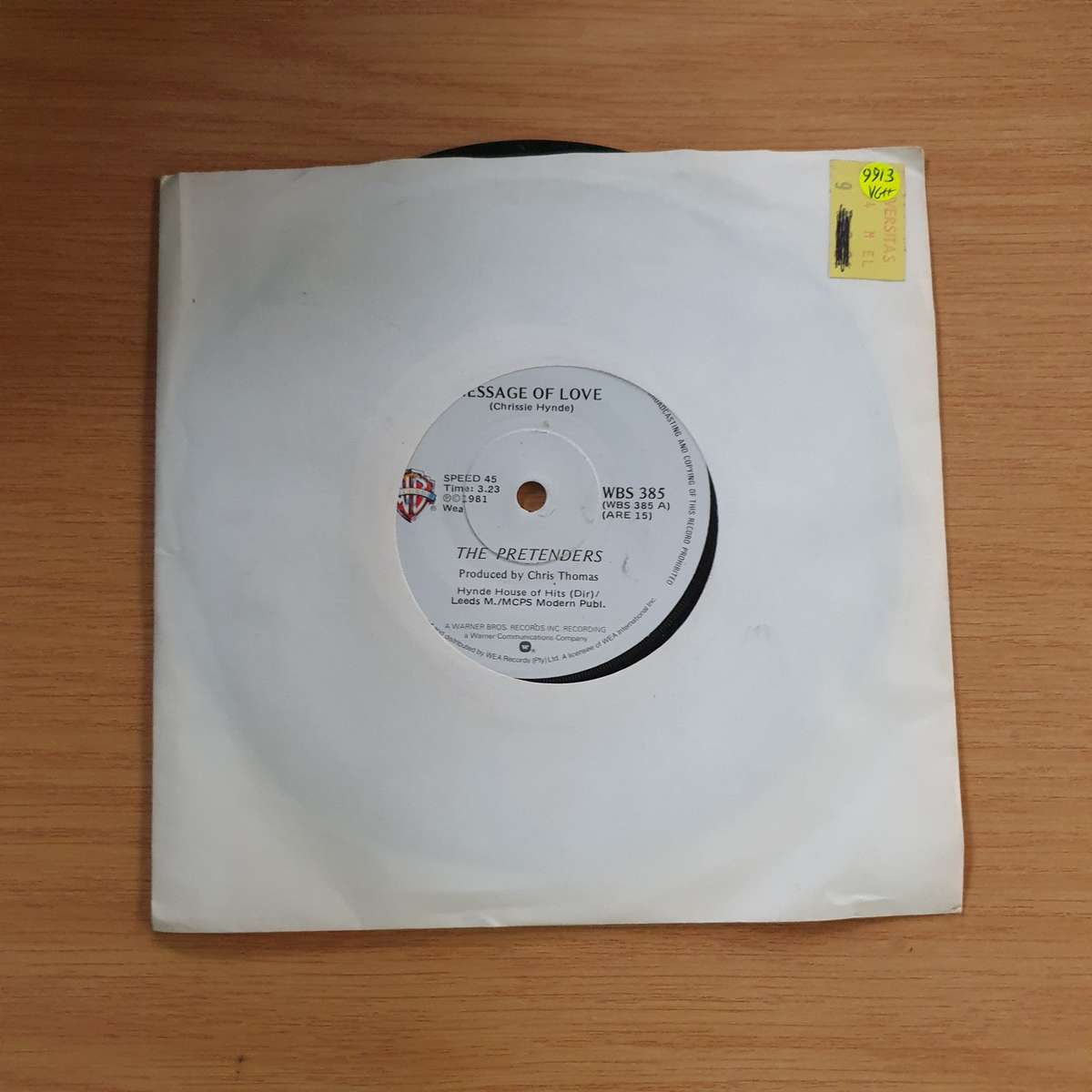 The Pretenders  Message Of Love | Vinyl 7" Single | (VG+)