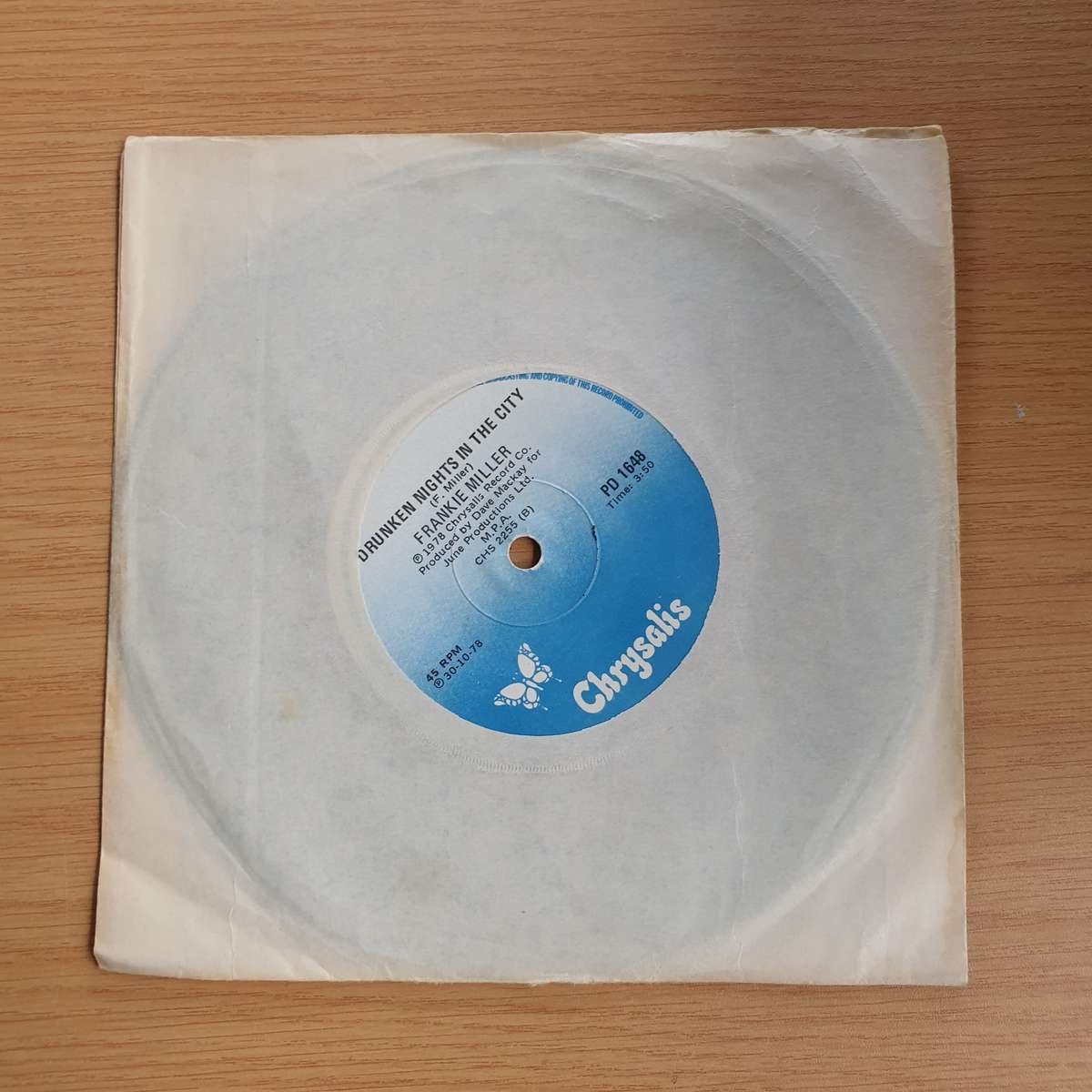 Frankie Miller  Darlin' | Vinyl 7" Single | (VG+)