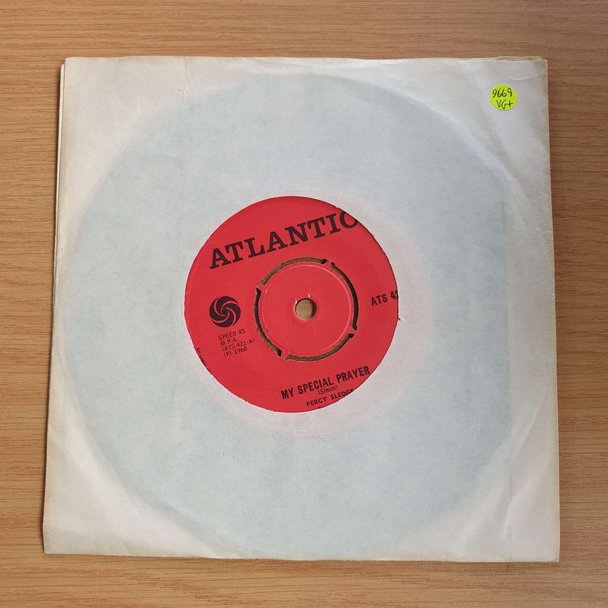 Percy Sledge  When A Man Loves A Woman / My Special Prayer | Vinyl 7" Single | (VG+)