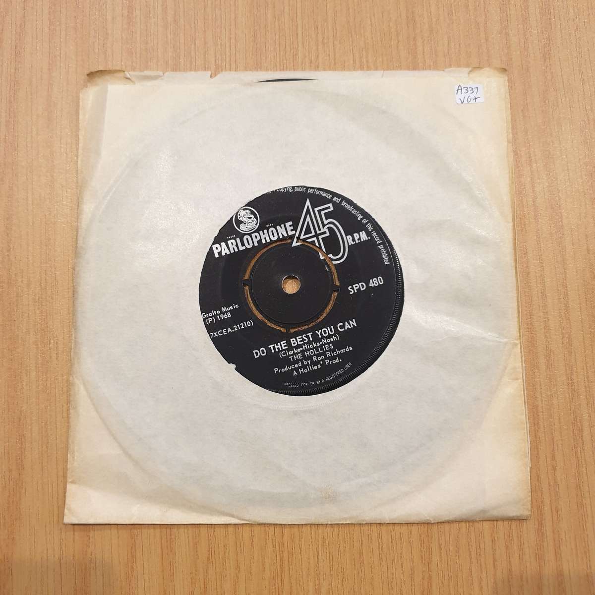 The Hollies  Listen To Me | Vinyl 7" Single | (VG+)
