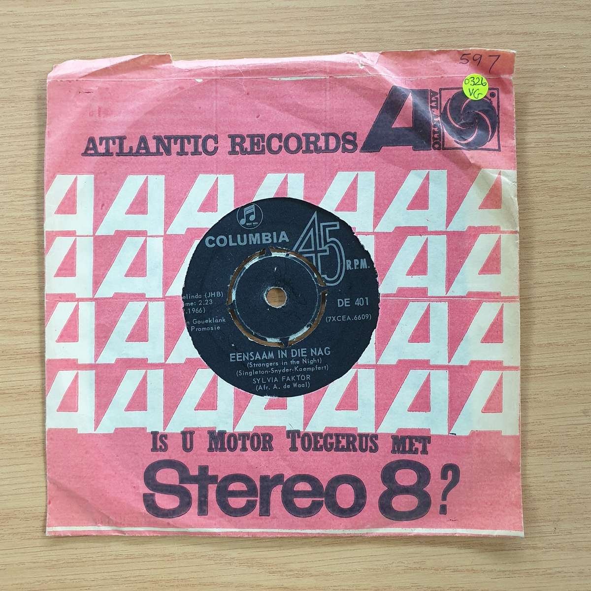 Sylvia Faktor - Een Saam In Die Nag| Vinyl 7" Single | (VG+)