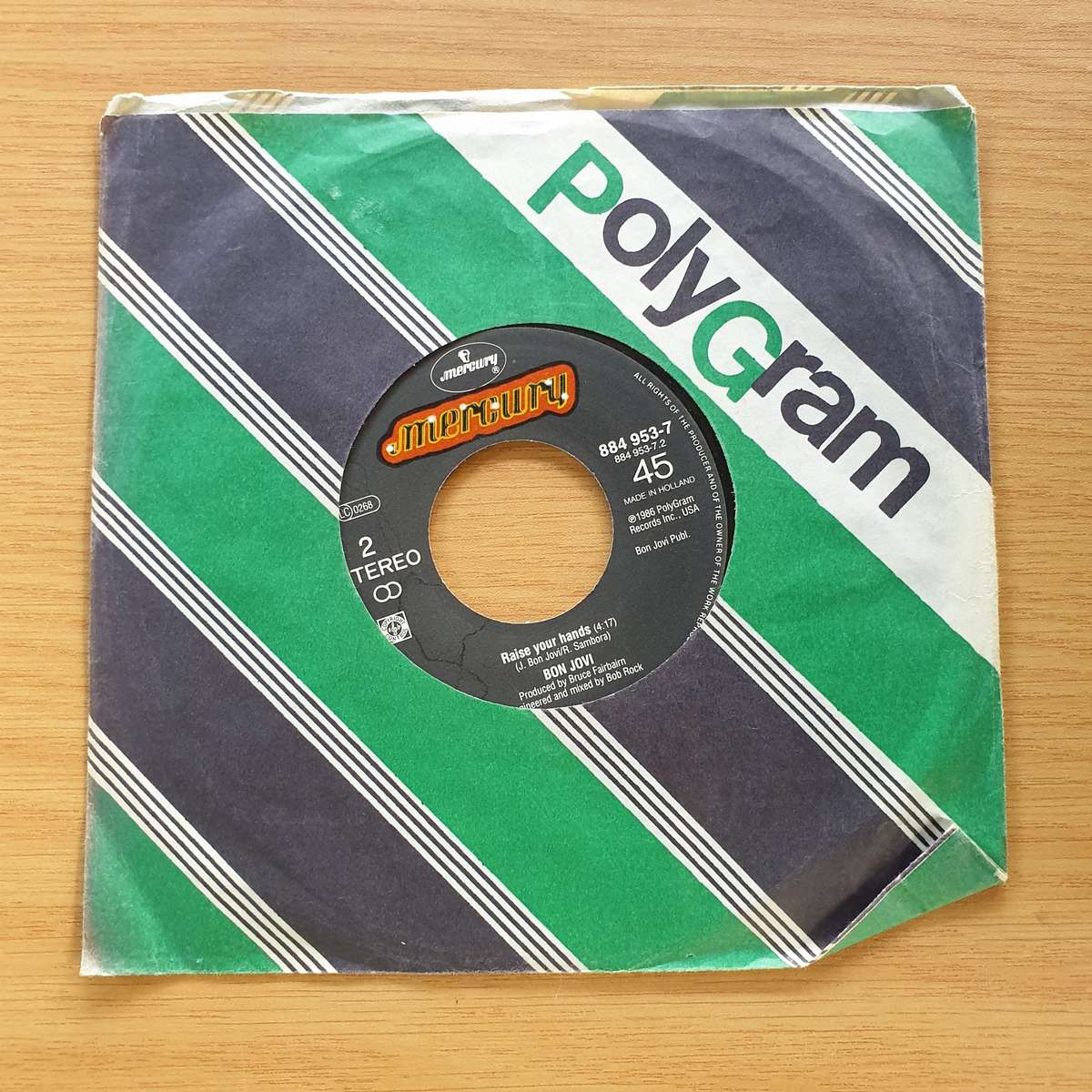 Bon Jovi  You Give Love A Bad Name | Vinyl 7" Single | (VG+)