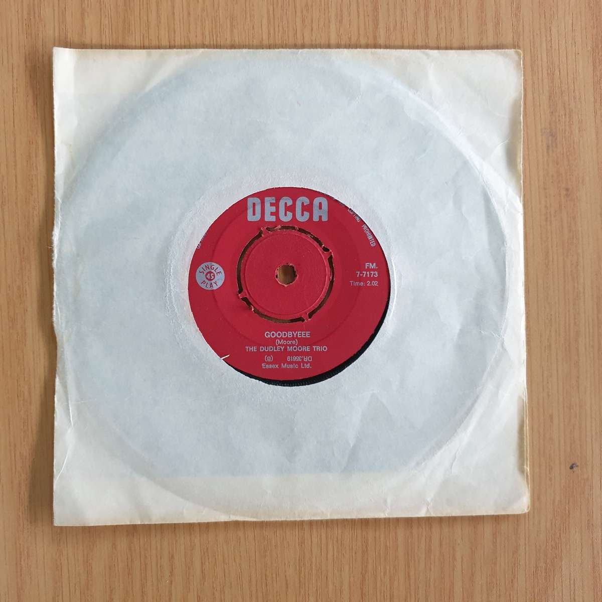Dudley Moore / Dudley Moore Trio  N ot Only But Also | Vinyl 7" Single | (VG+)