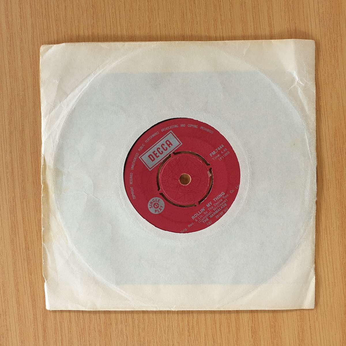 The Marmalade  Reflections Of My Life | Vinyl 7" Single | (VG+)