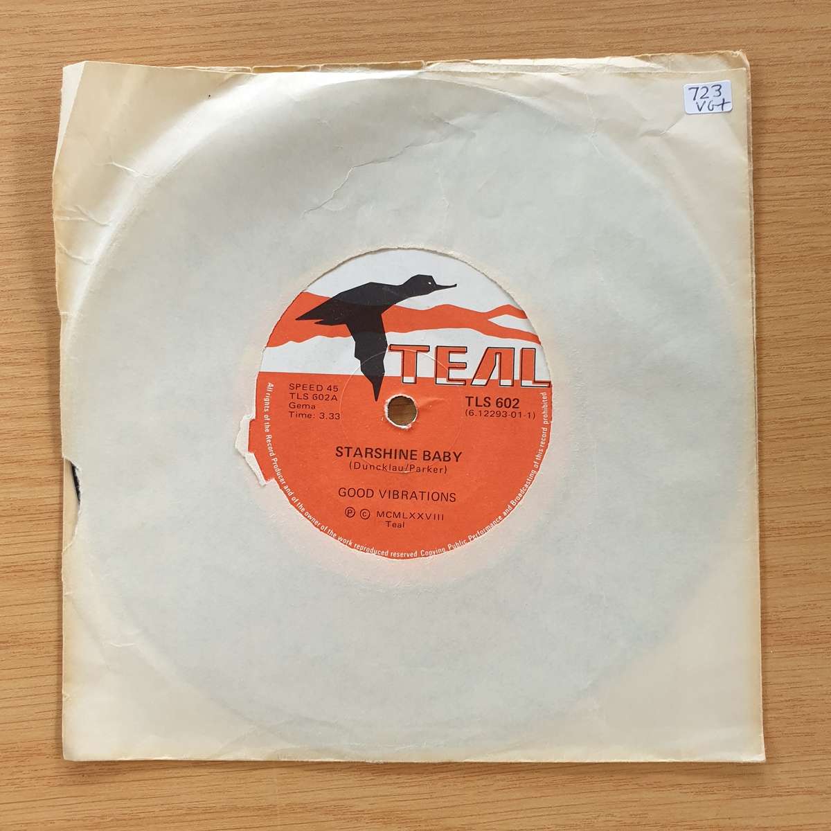 Good Vibrations  Starshine Baby / Happiness On Sunny Beach | Vinyl 7" Single | (VG+)