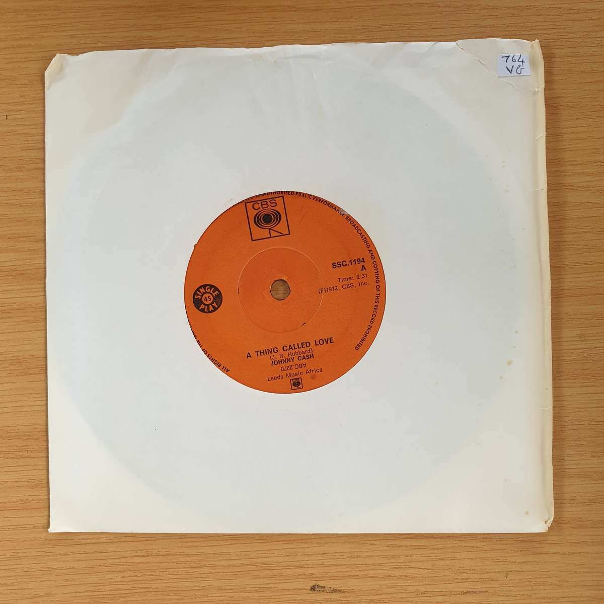 Johnny Cash  A Thing Called Love / Papa Was A Good Man | Vinyl 7" Single | (VG)
