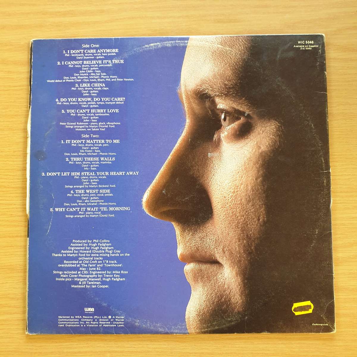 Phil Collins - Hello I Must Be Going - Vinyl LP Record (VG-) (minus)