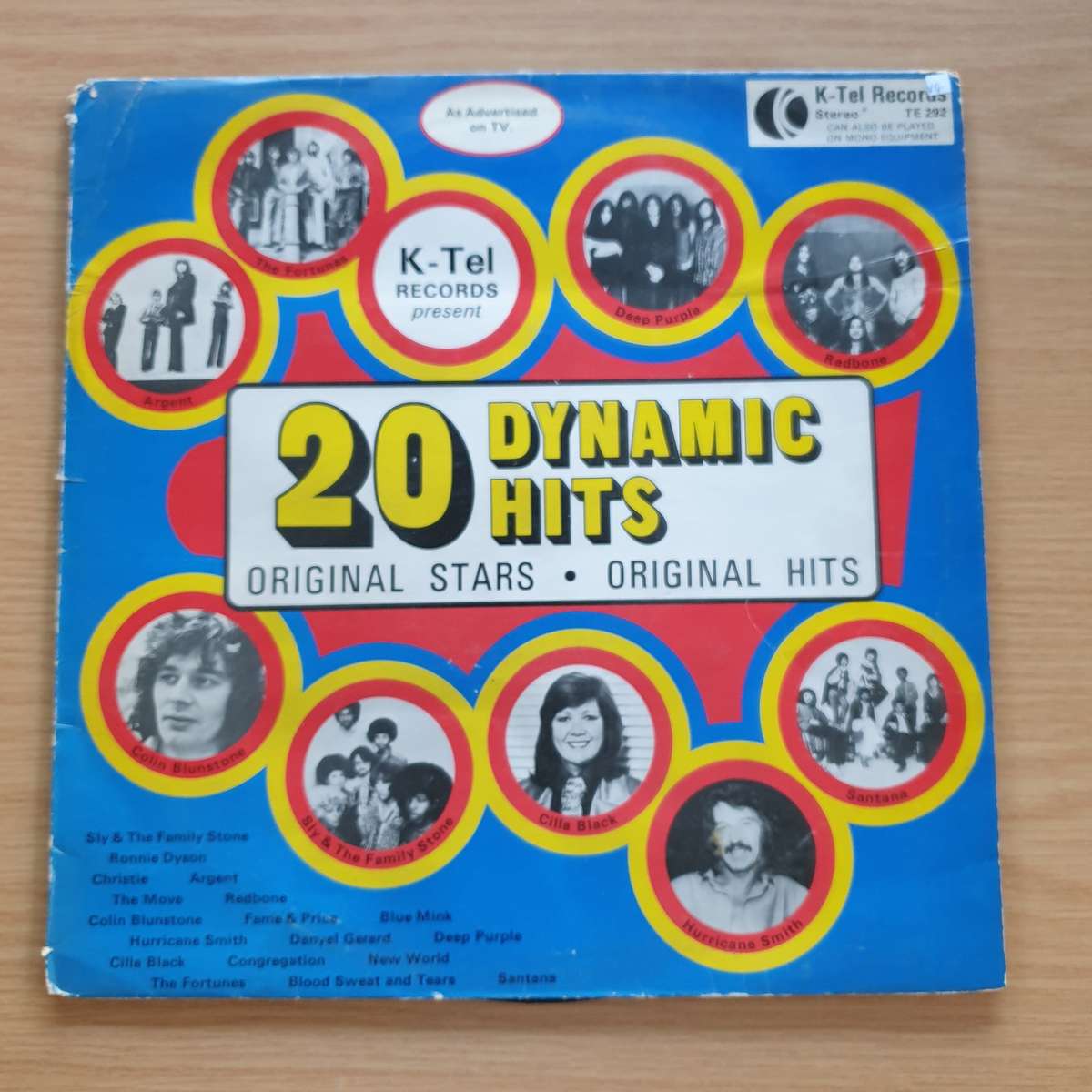 20 Dynamic Hits - K-Tel - Various Original Artists -  Vinyl  Record  (VG)