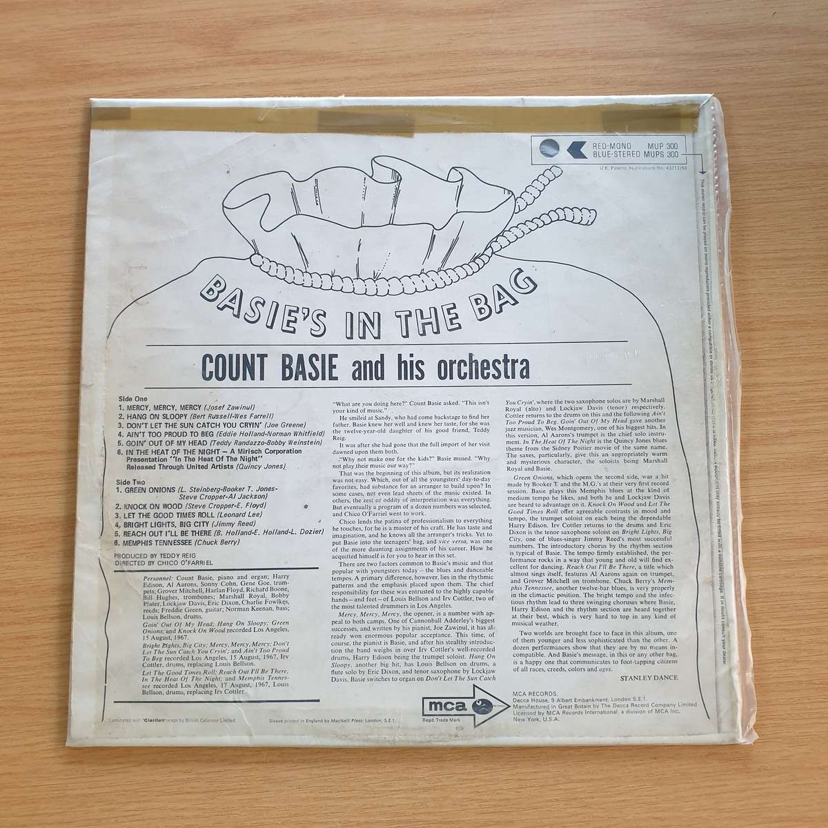 Count Basie and His Orchestra  Basies in the Bag - Vinyl LP Record Quality (G)