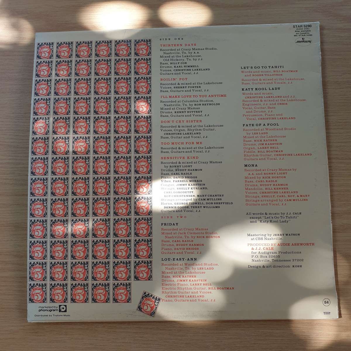 J.J. Cale  5 | Vinyl LP Record | (VG+)