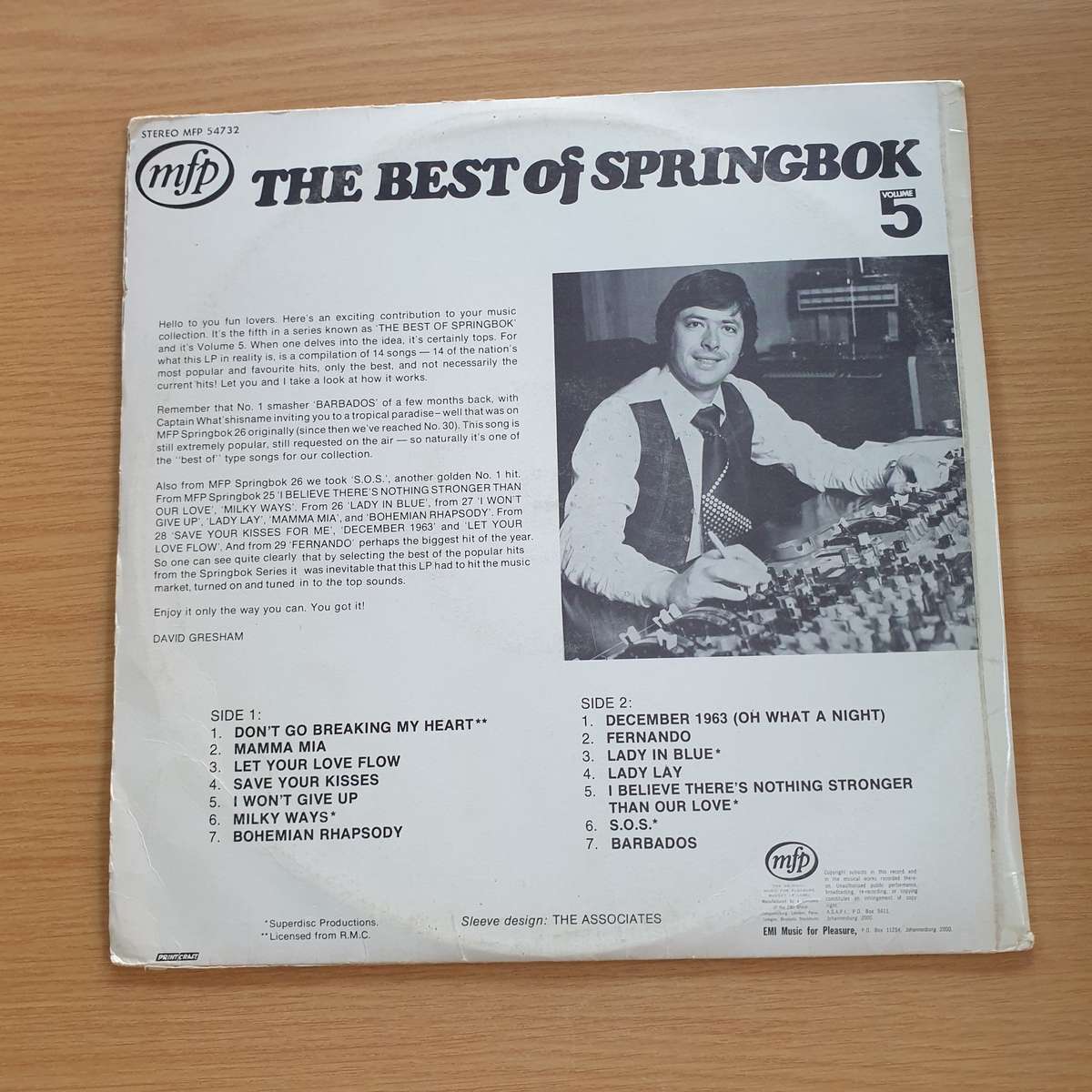 Various Artist  The Best Of Springbok 5 | Vinyl LP Record | (VG+)