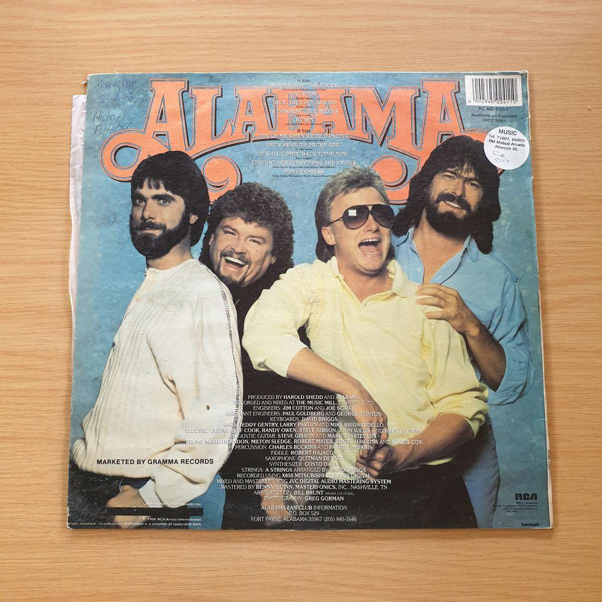 Alabama  The Touch - Vinyl LP Record (VG) (SCD)