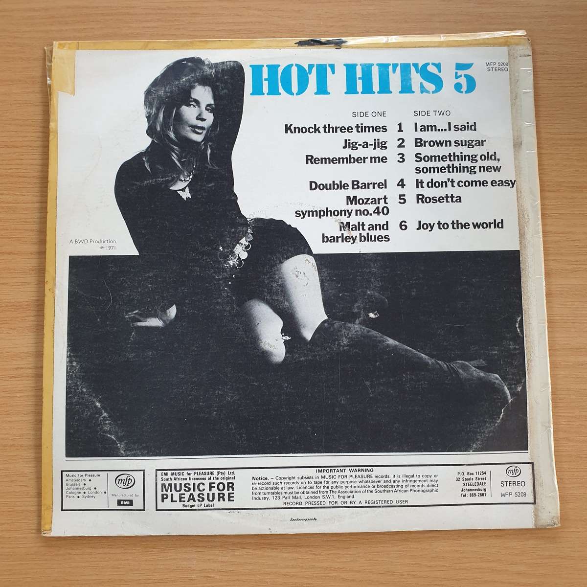 Hot Hits 5 - Various - Vinyl LP Record (VG) (SCD)
