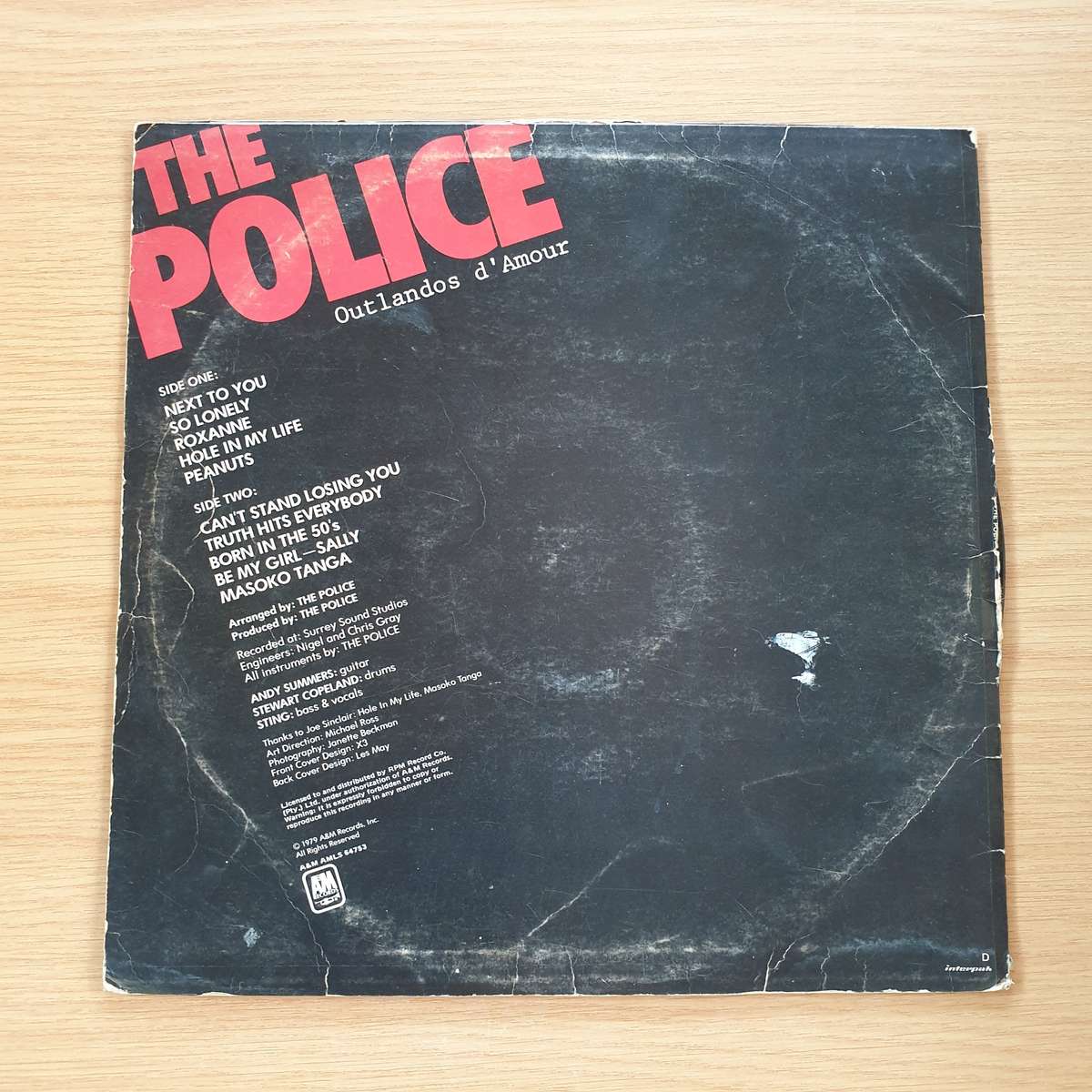 The Police  Outlandos D'Amour - Vinyl LP Record (VG) (SCD)
