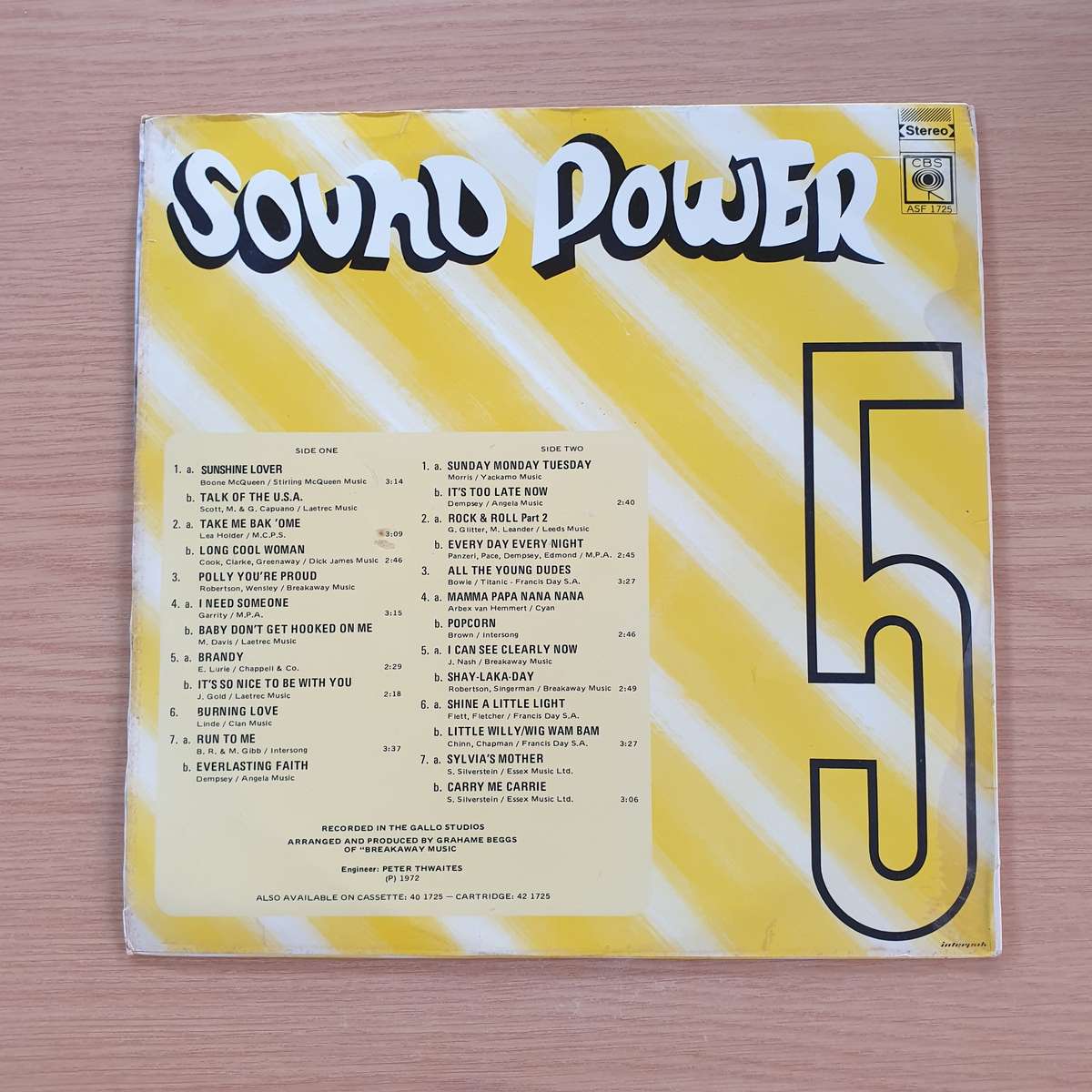 Sound Power 5  | Vinyl LP Record | (VG+)