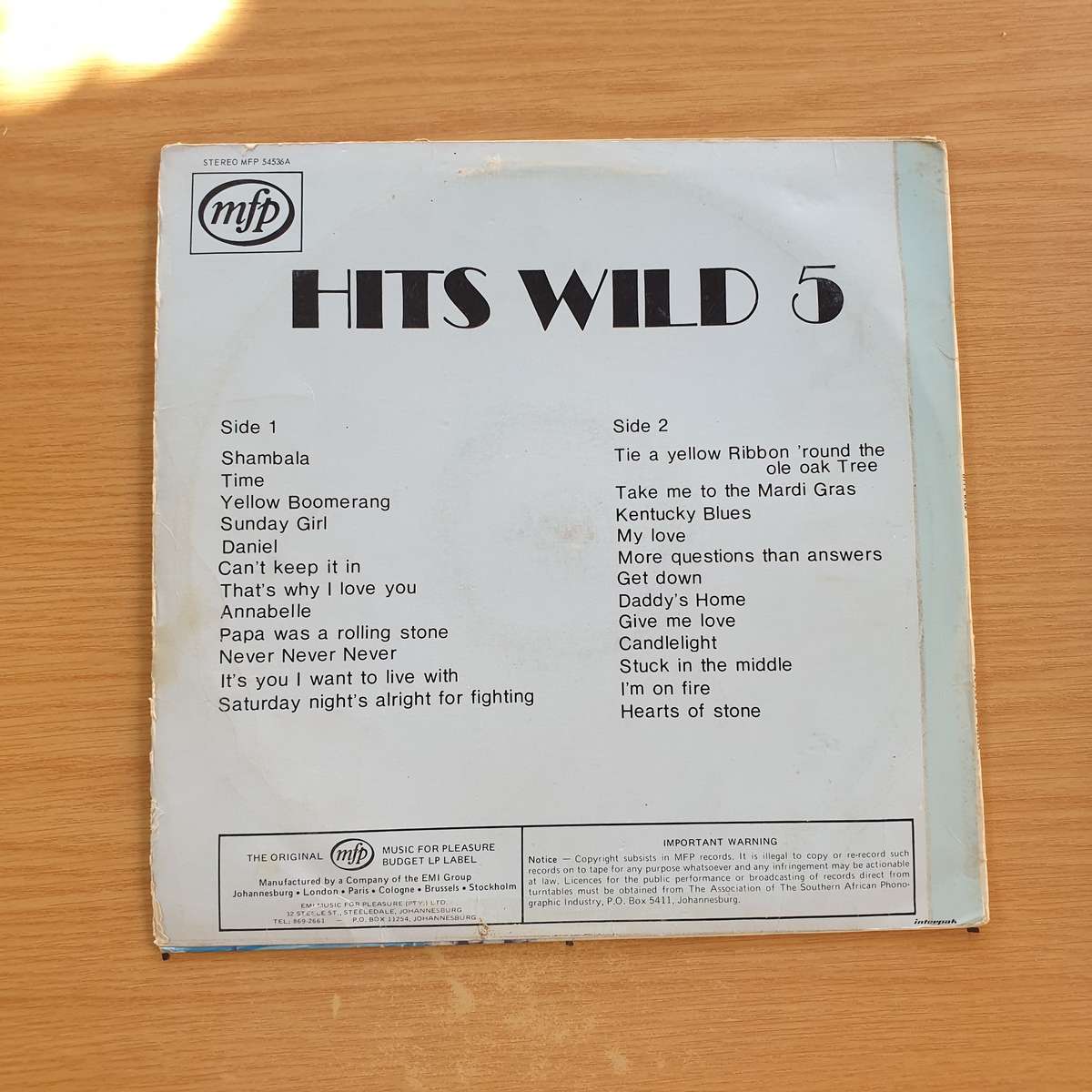 Various Artists  Hits Wild 5 | Vinyl LP Record | (F)