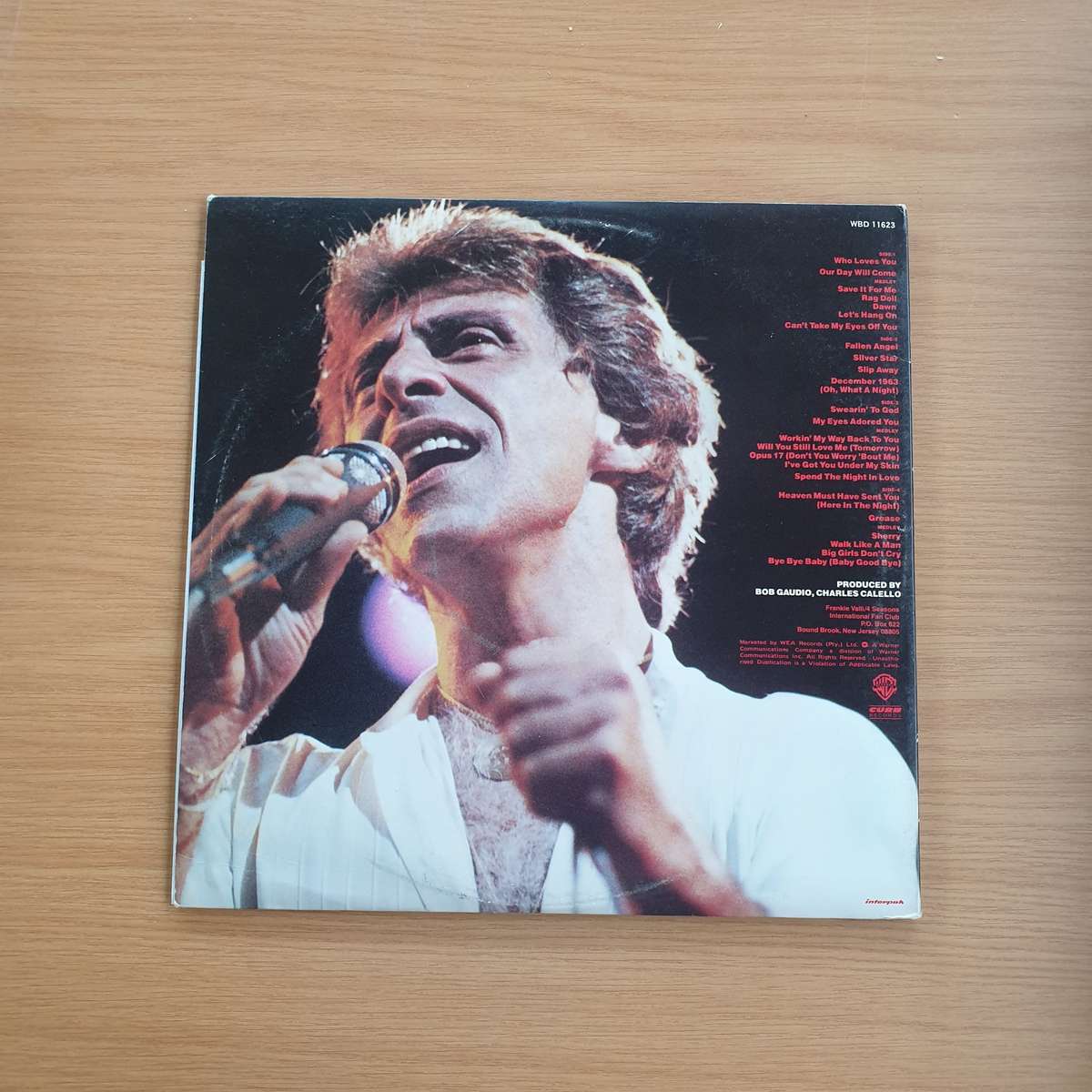Frankie Valli, 4 Seasons   Reunited Live   | Vinyl LP Record | (VG+)