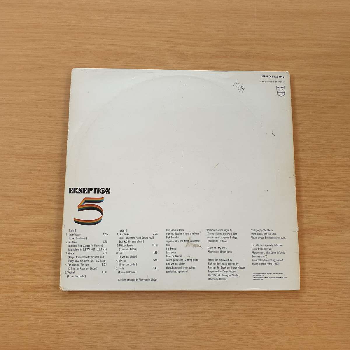 Ekseption 5 -Ekseption 5 | Vinyl LP Record | (VG+)
