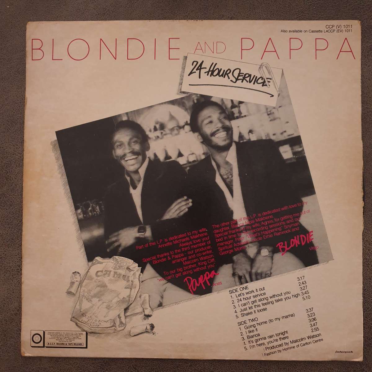 Blondie And Pappa  24-Hour Service - Vinyl LP Record (VG)