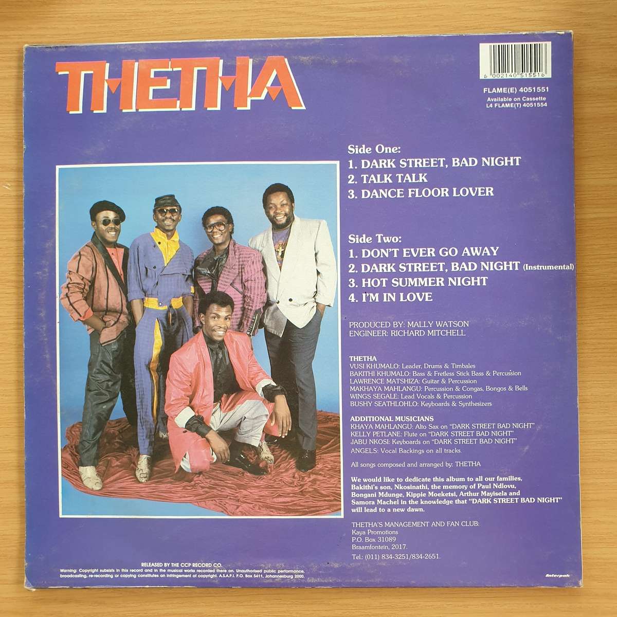 Thetha  Dark Street, Bad Night | Vinyl LP | NM (D)