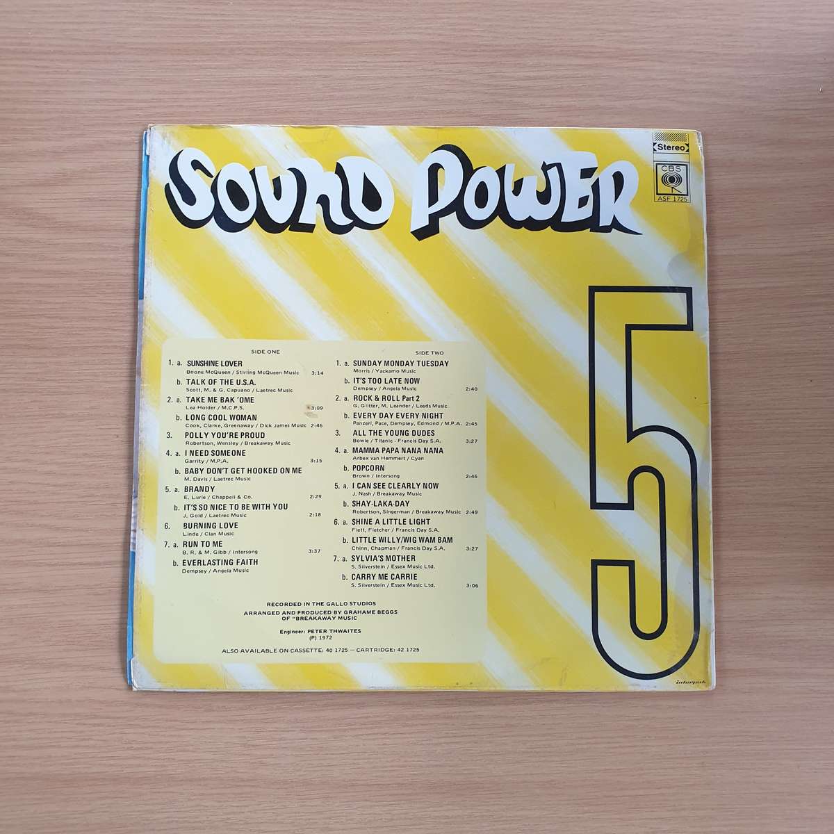 Sound Power 5 | Vinyl LP Record | (VG+)