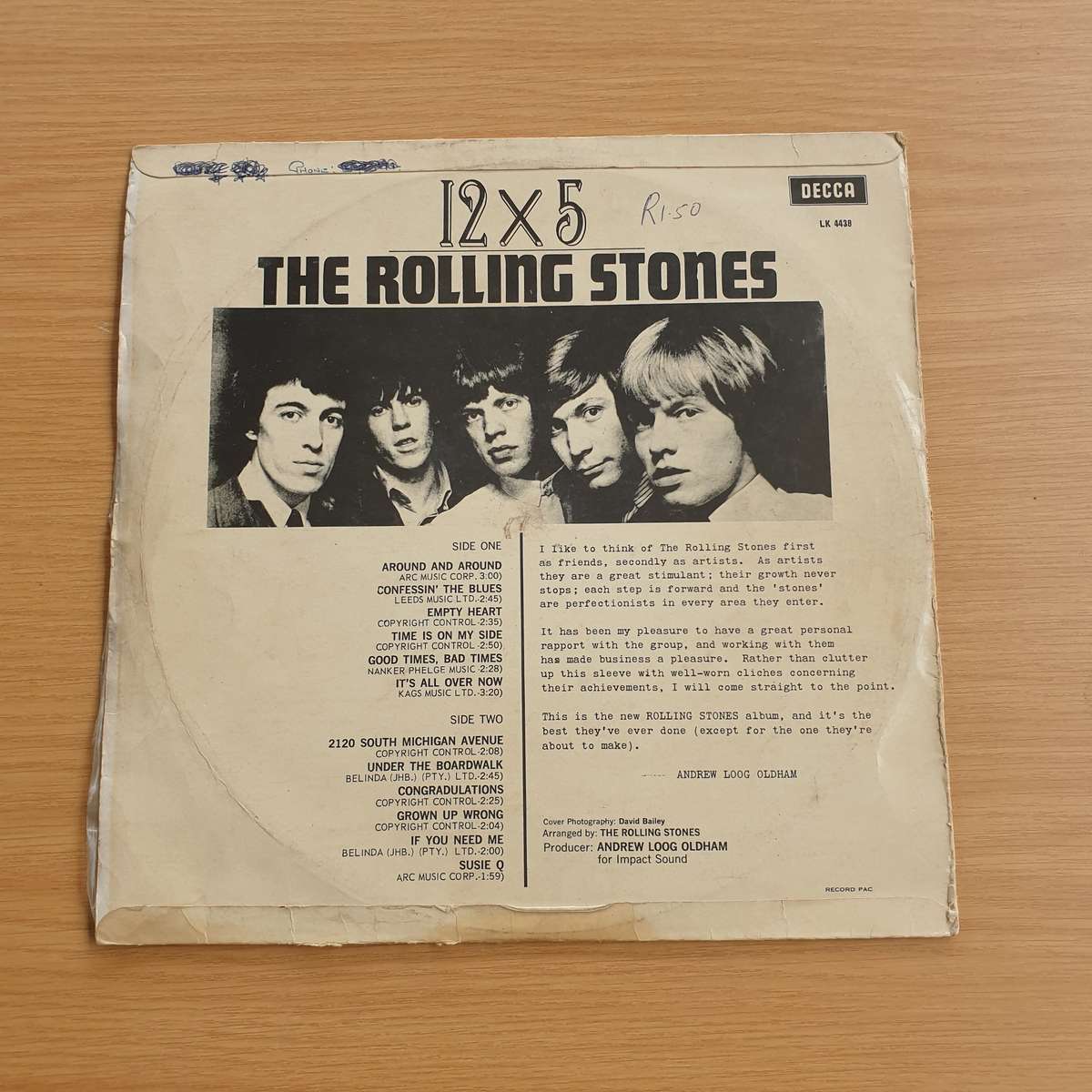 The Rolling Stones  12 X 5 | Vinyl LP Record | (VG)