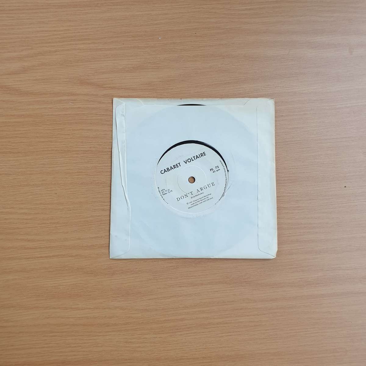 Cabaret Voltaire  Don't Argue | Vinyl 7" Single | (VG+)