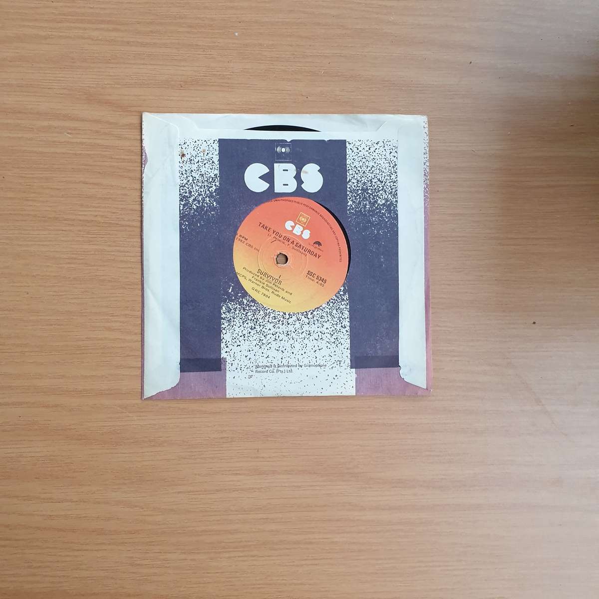 Survivor  Eye Of The Tiger | Vinyl 7" Single | (VG+) (ANLL)