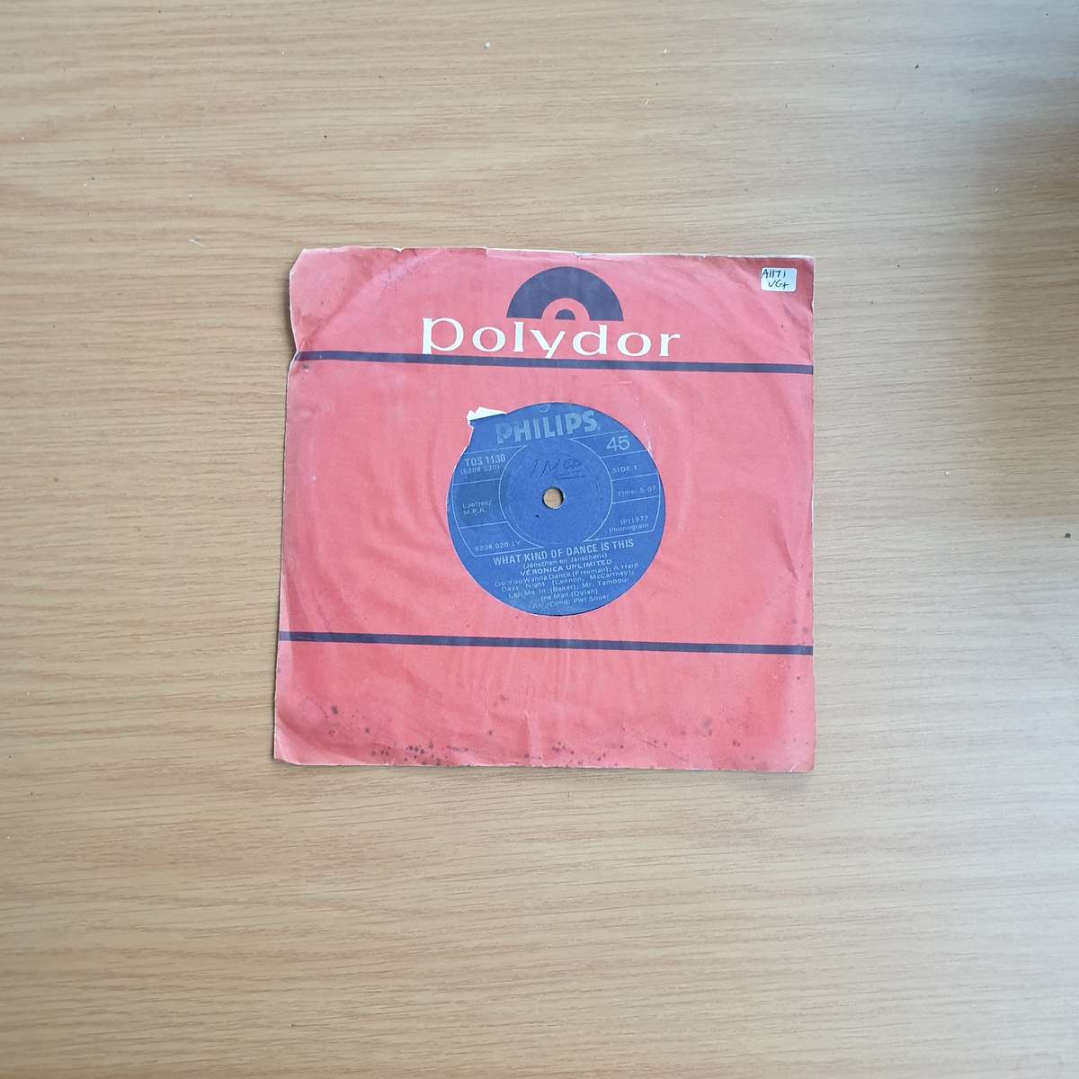 Veronica Unlimited  What Kind Of Dance Is This | Vinyl 7" Single | (VG+) (ANLL)