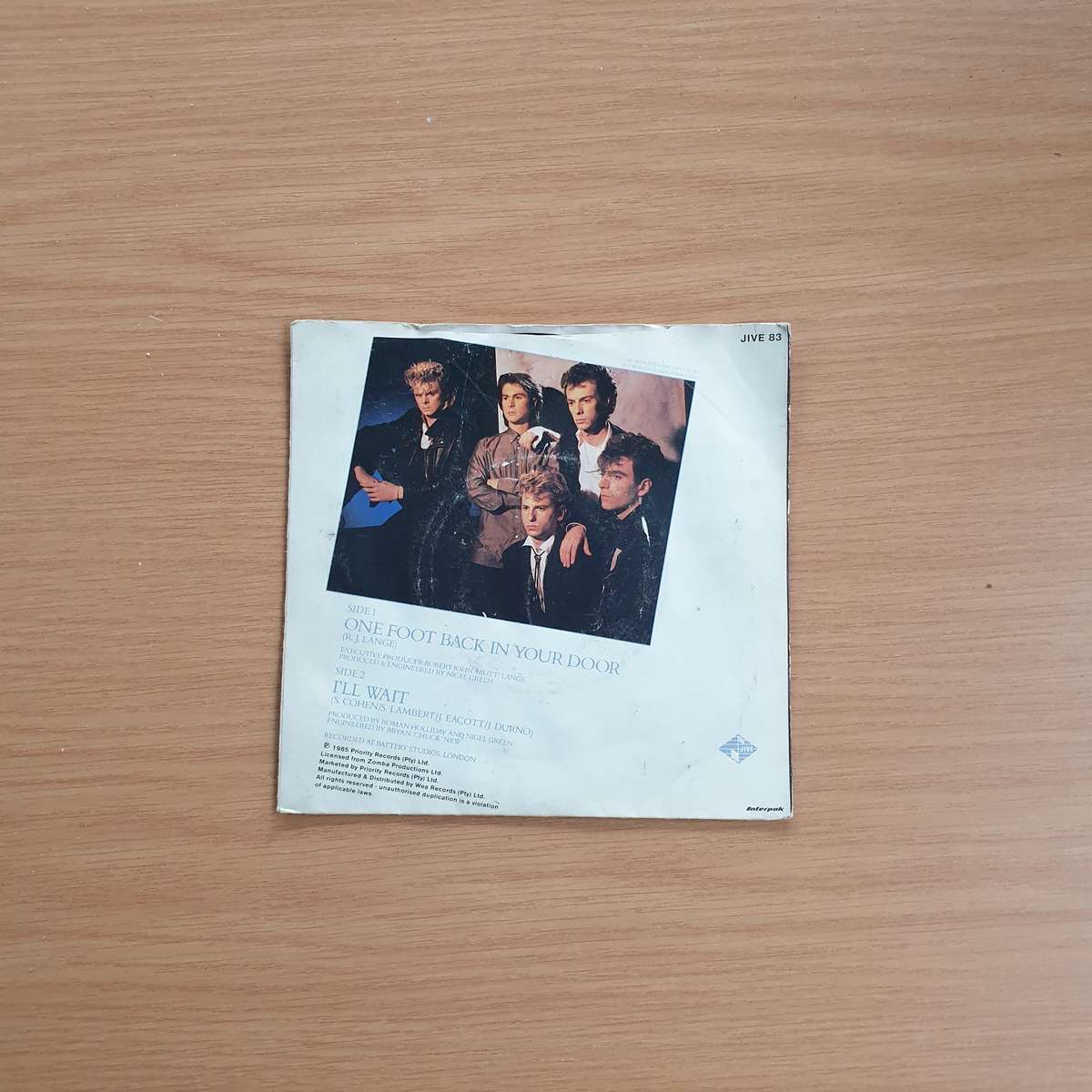 Roman Holliday  One Foot Back In Your Door | Vinyl 7" Single | (VG+)