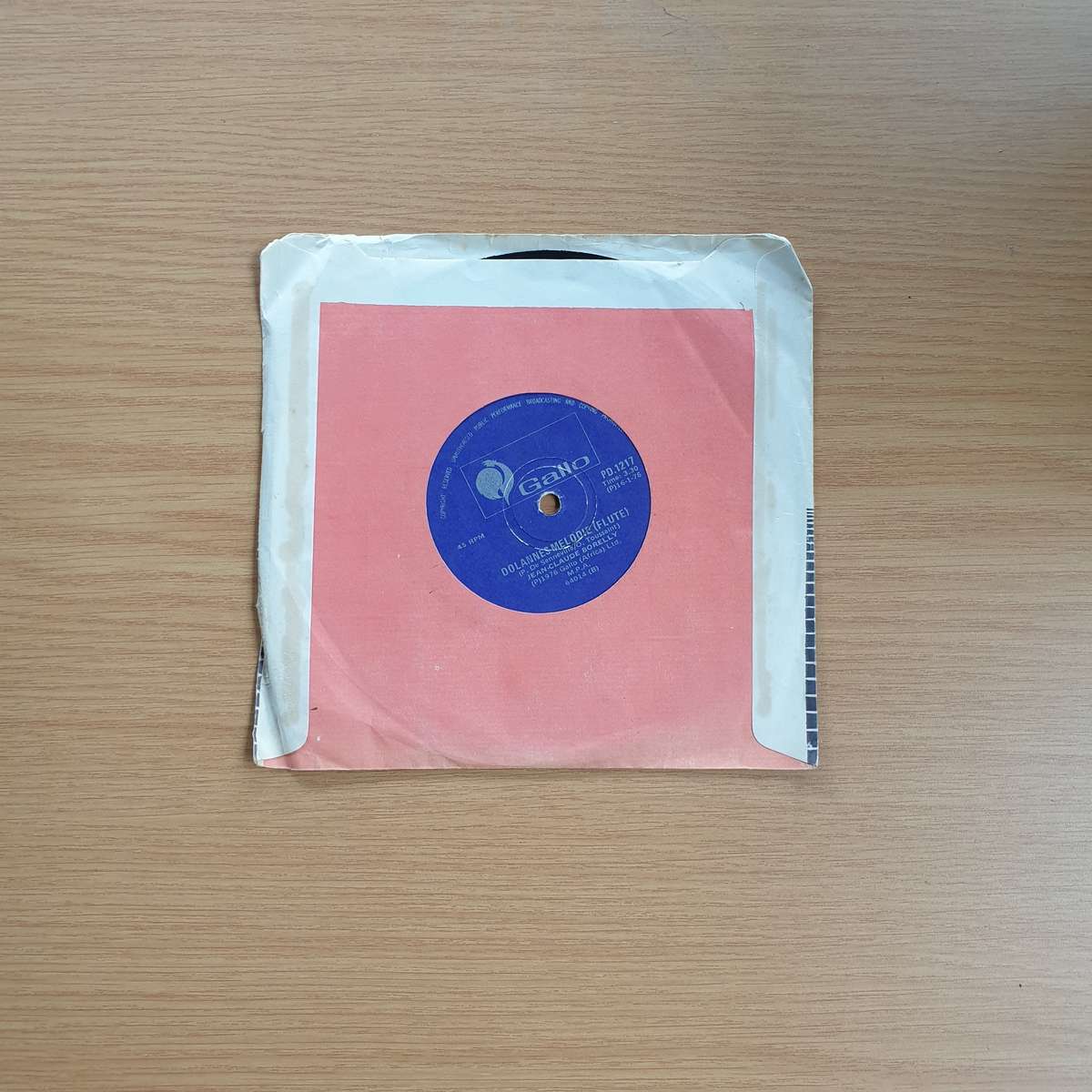 Jean-Claude Borelly And His Orchestra  Dolannes Melodie | Vinyl 7" Single | (VG+)