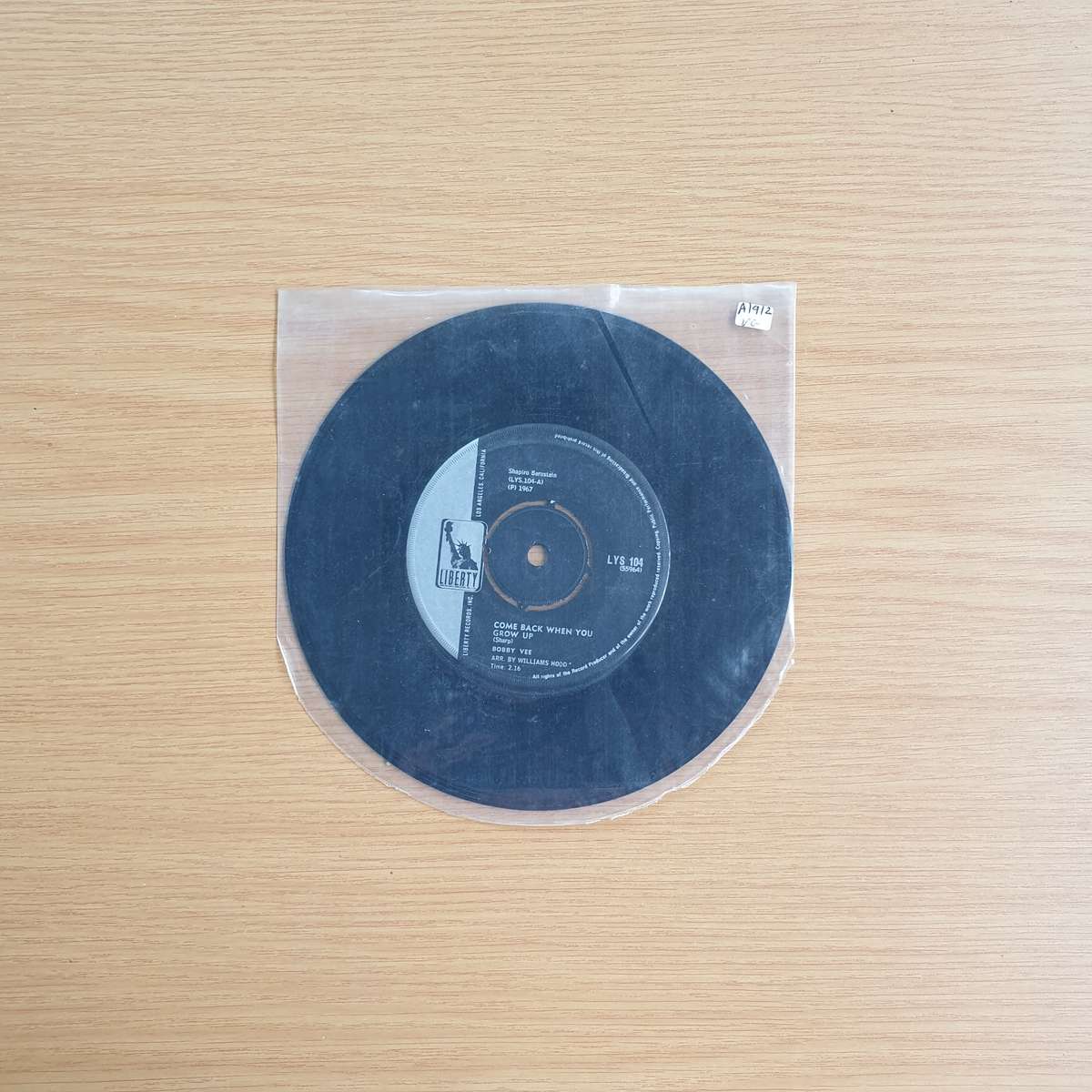 Bobby Vee   Come Back When You Grow Up / Swahili Serenade | Vinyl 7" Single | (VG)