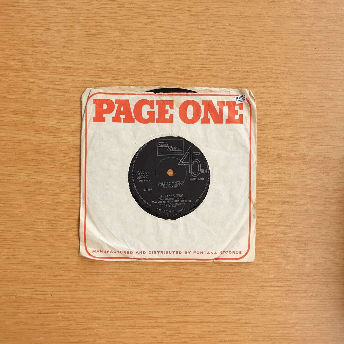 Marvin Gaye & Kim Weston  It Takes Two| Vinyl 7" Single | (VG+)