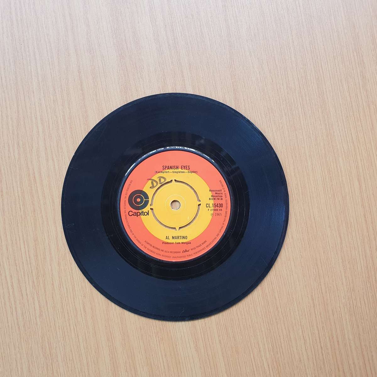 Al Martino  Spanish Eyes | Vinyl 7" Single | (VG-)