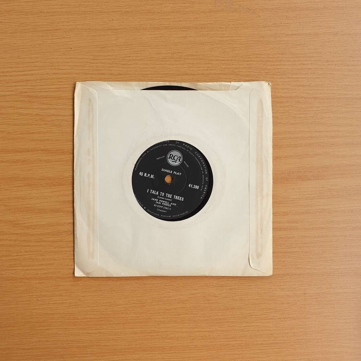 Jane Powell And Robert Merrill, Jan Peerce  The Heather On The Hill | Vinyl 7" Single | (VG+)