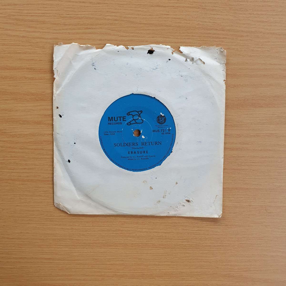 Erasure  Victim Of Love (Remix) | Vinyl 7" Single | (VG+)