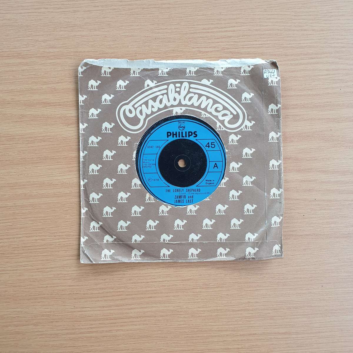 Zamfir And James Last  The Lonely Shepherd / Nadjenka | Vinyl 7" Single | (VG+)