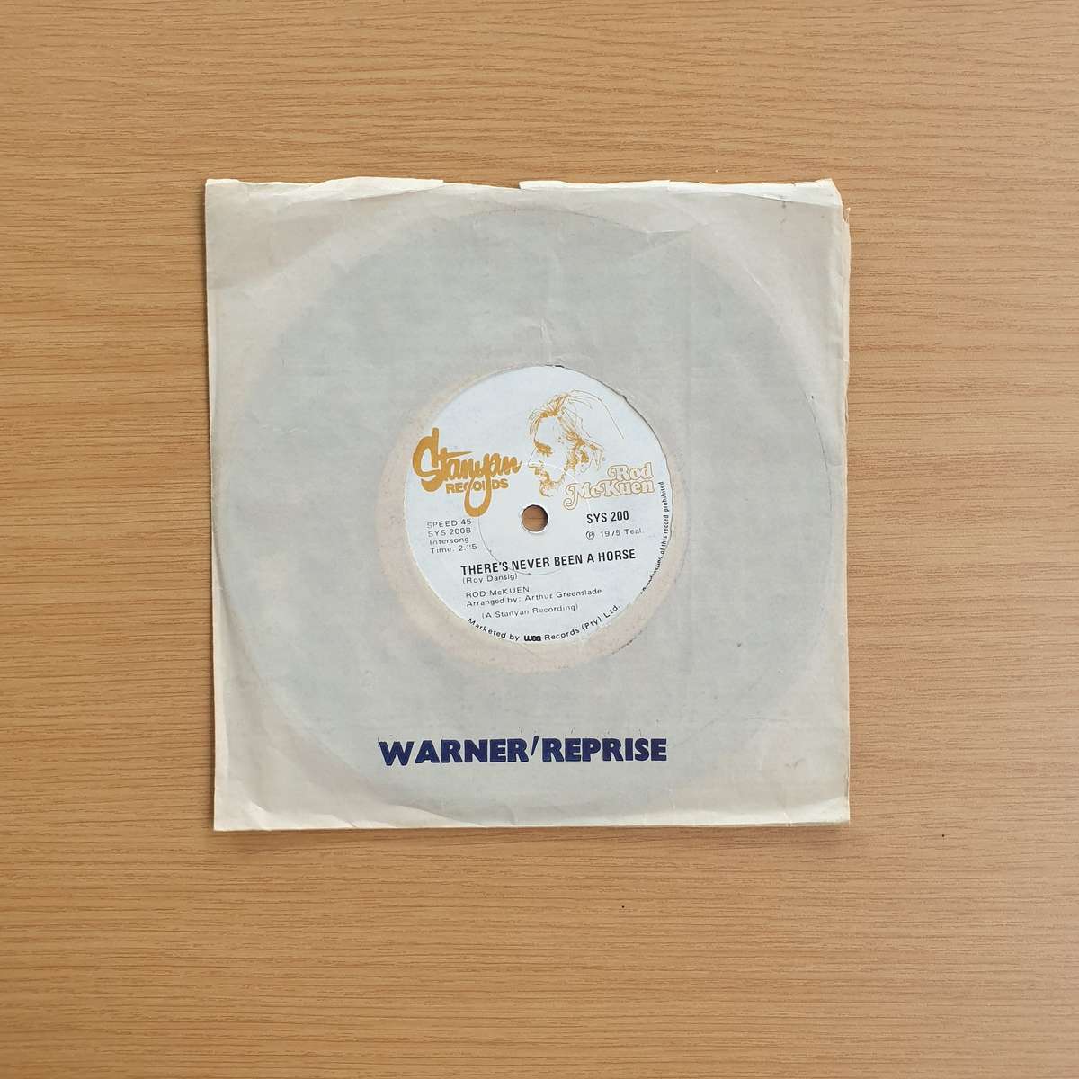Rod McKuen  Sleep Warm  | Vinyl 7" Single | (VG+)