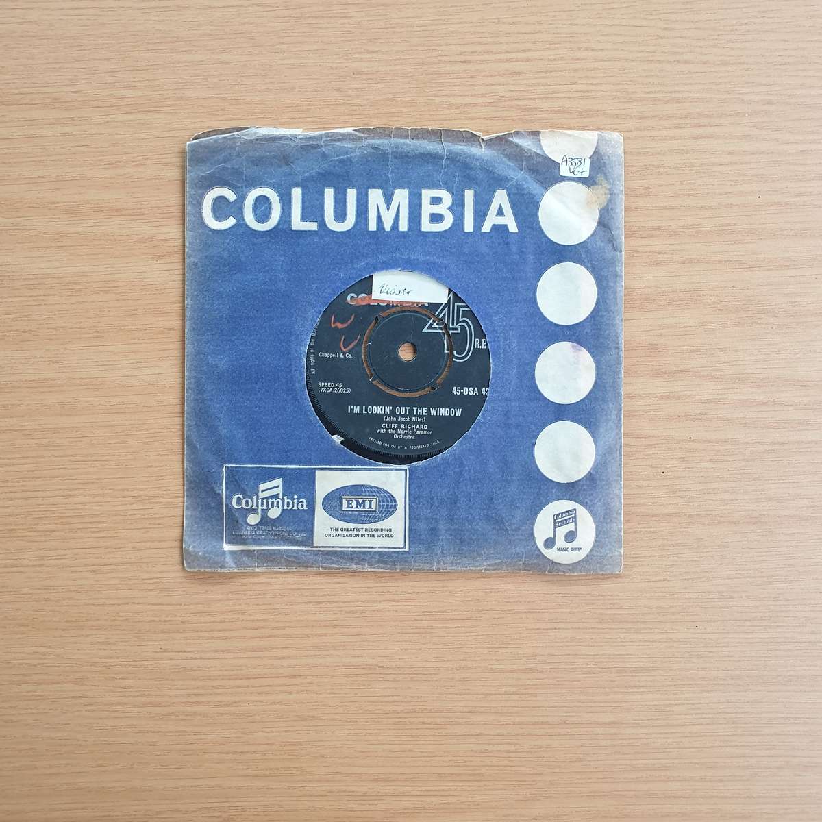 Cliff Richard  I'm Looking Out The Window / Do You Wanna Dance | Vinyl 7" Single | (VG+)