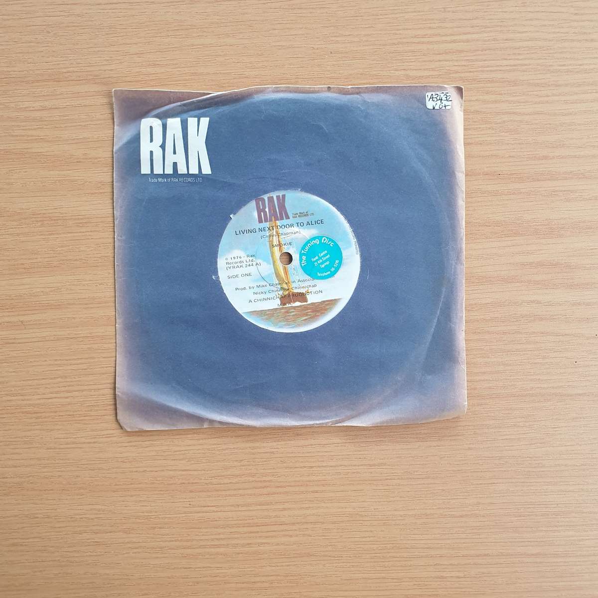 Smokie  Living Next Door To Alice | Vinyl 7" Single | (VG+)