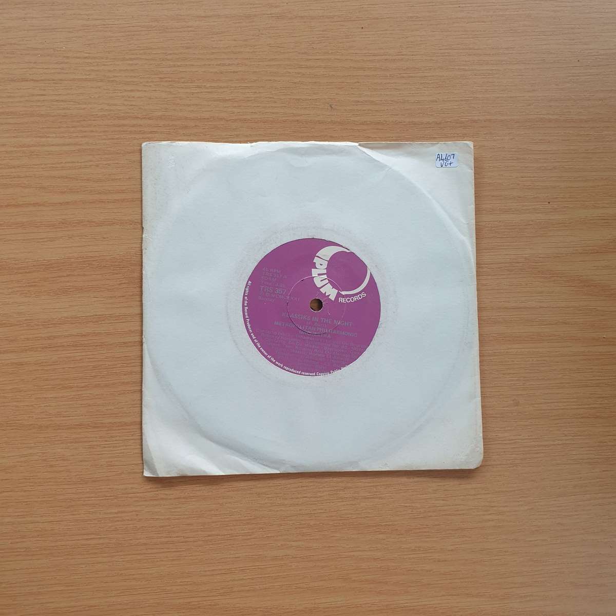 The Metropolitan Philharmonic Orchestra  Klassiks In The Night | Vinyl 7" Single | (VG+)