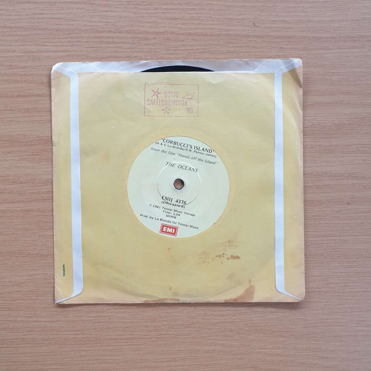 The Oceans  Movin' Cruisin' / Corbucci's Island | Vinyl 7" Single | (VG+)