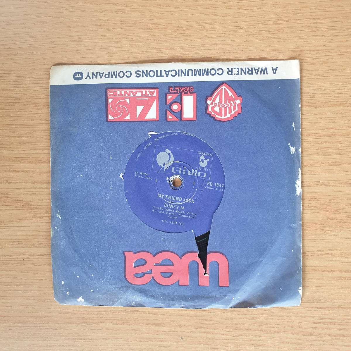 Boney M.  I See A Boat (On The River) / My Friend Jack | Vinyl 7" Single | (VG+)