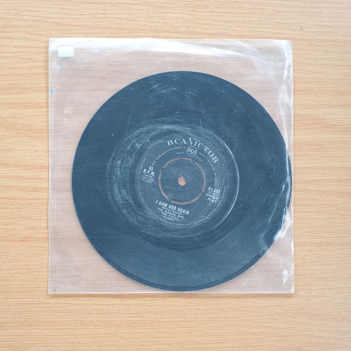 The Mamas & The Papas  I Saw Her Again / Even If I Could | Vinyl 7" Single | (VG+)