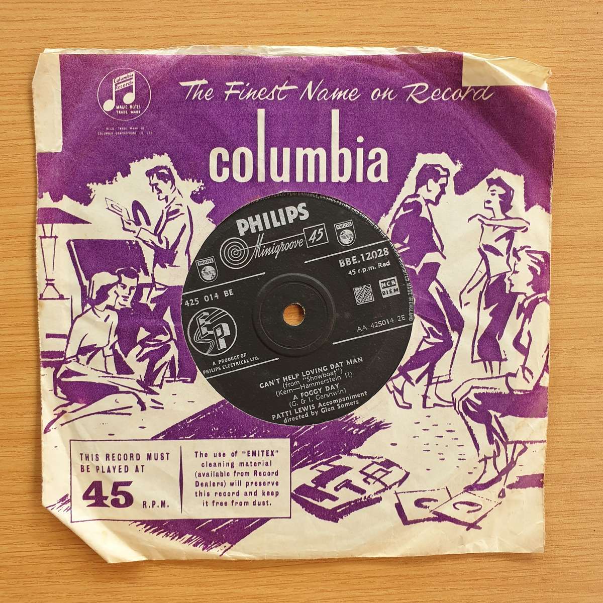 Patti Lewis   With A Song In My Heart   | Vinyl 7" Single | (VG)