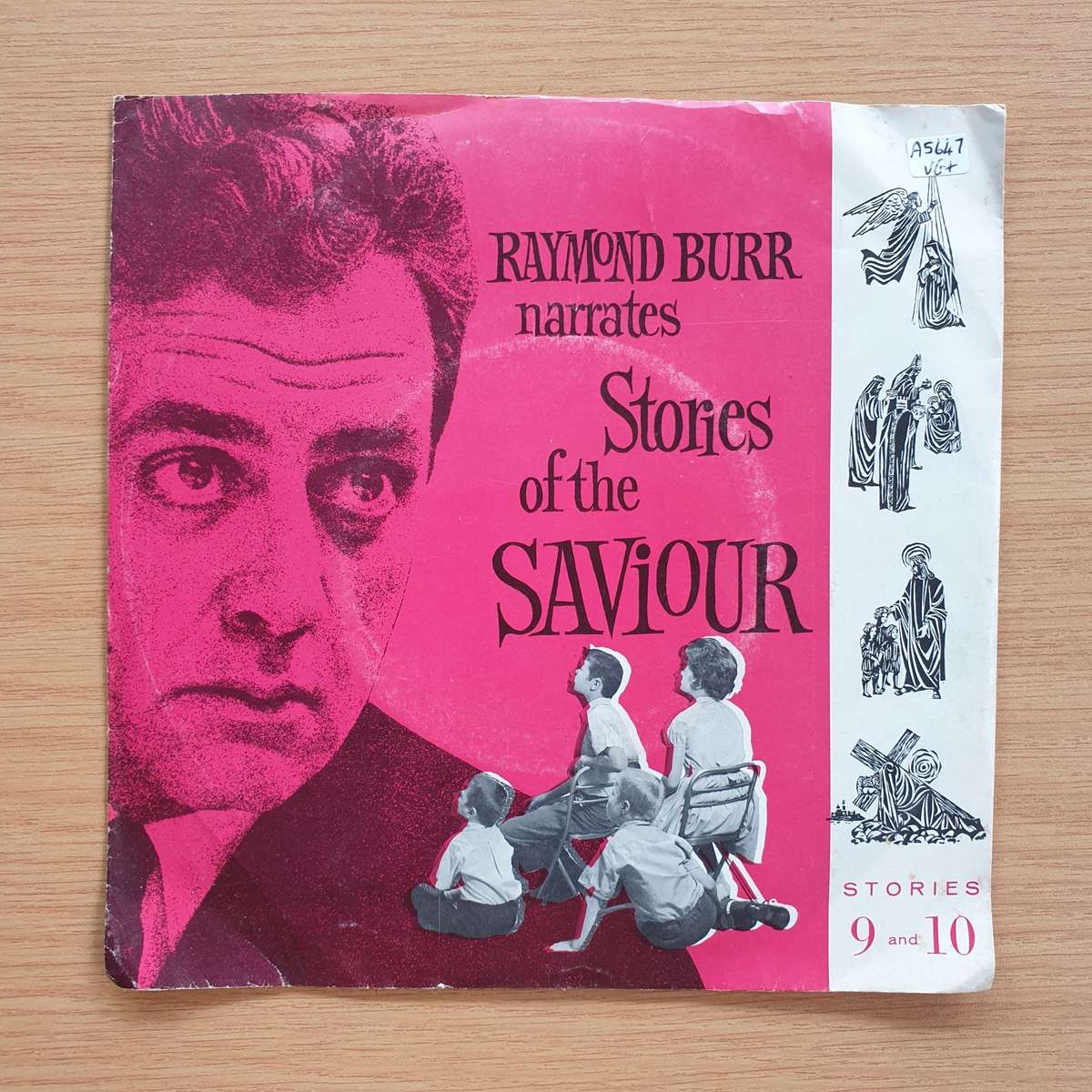 Raymond Burr Narrates -  Storie Of The Saviour | Vinyl 7" Single | (VG+)