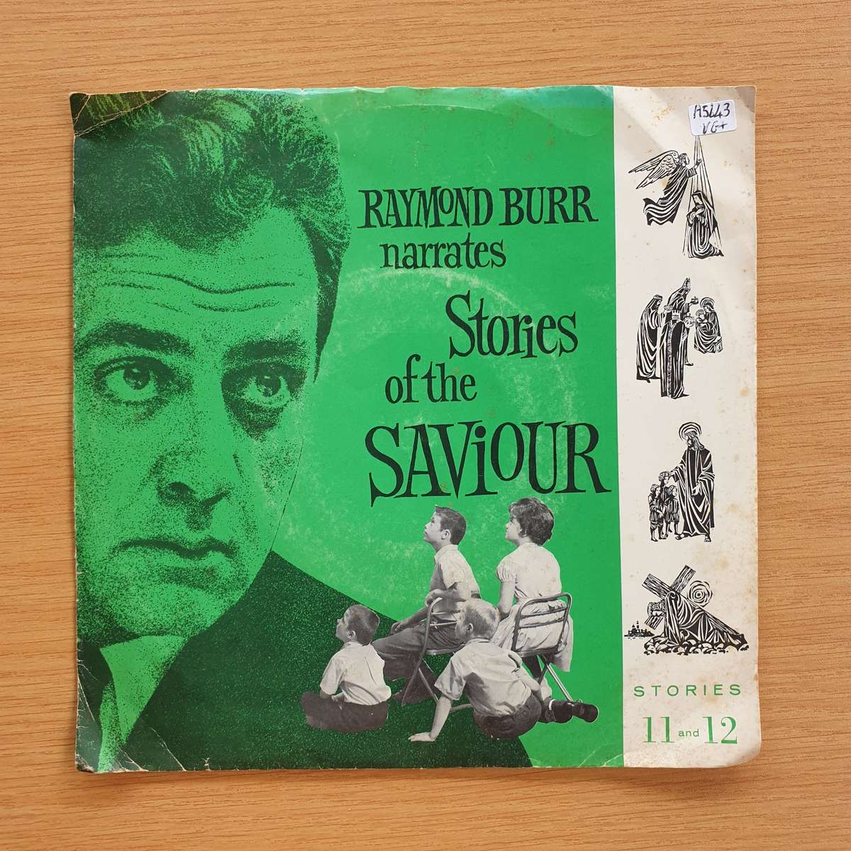 Raymond Burr Narrates -  Storie Of The Saviour   | Vinyl 7" Single | (VG+)