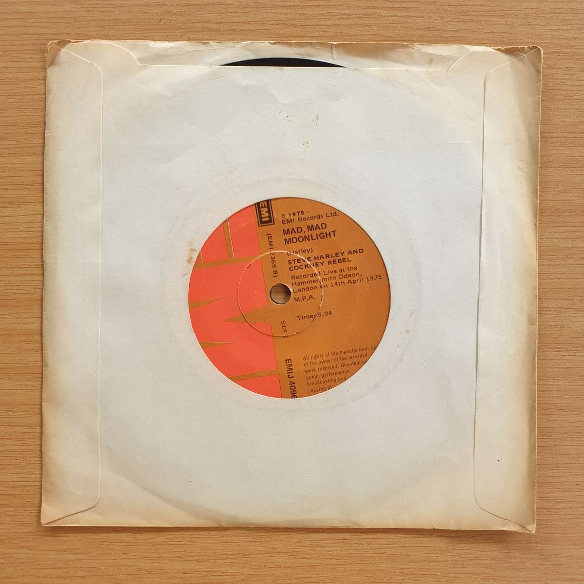 Steve Harley & Cockney Rebel  Black Or White  | Vinyl 7" Single | (VG+)