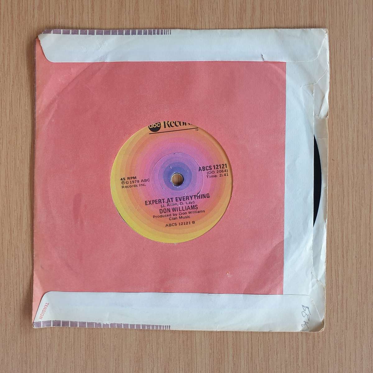Don Williams  You're My Best Friend / Expert In Everything  | Vinyl 7" Single | (VG+)