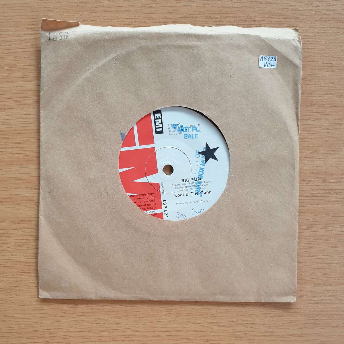 Kool & The Gang  Let's Go Dancin' (Ooh La, La, La) / Big Fun | Vinyl 7" Single | (VG+)